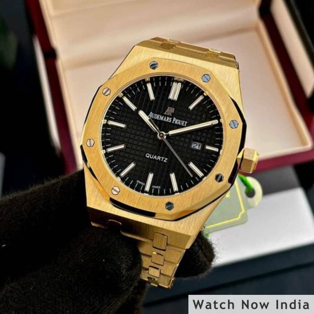 Audemars Piguet Golden Wrist Watch First Copy Price in India