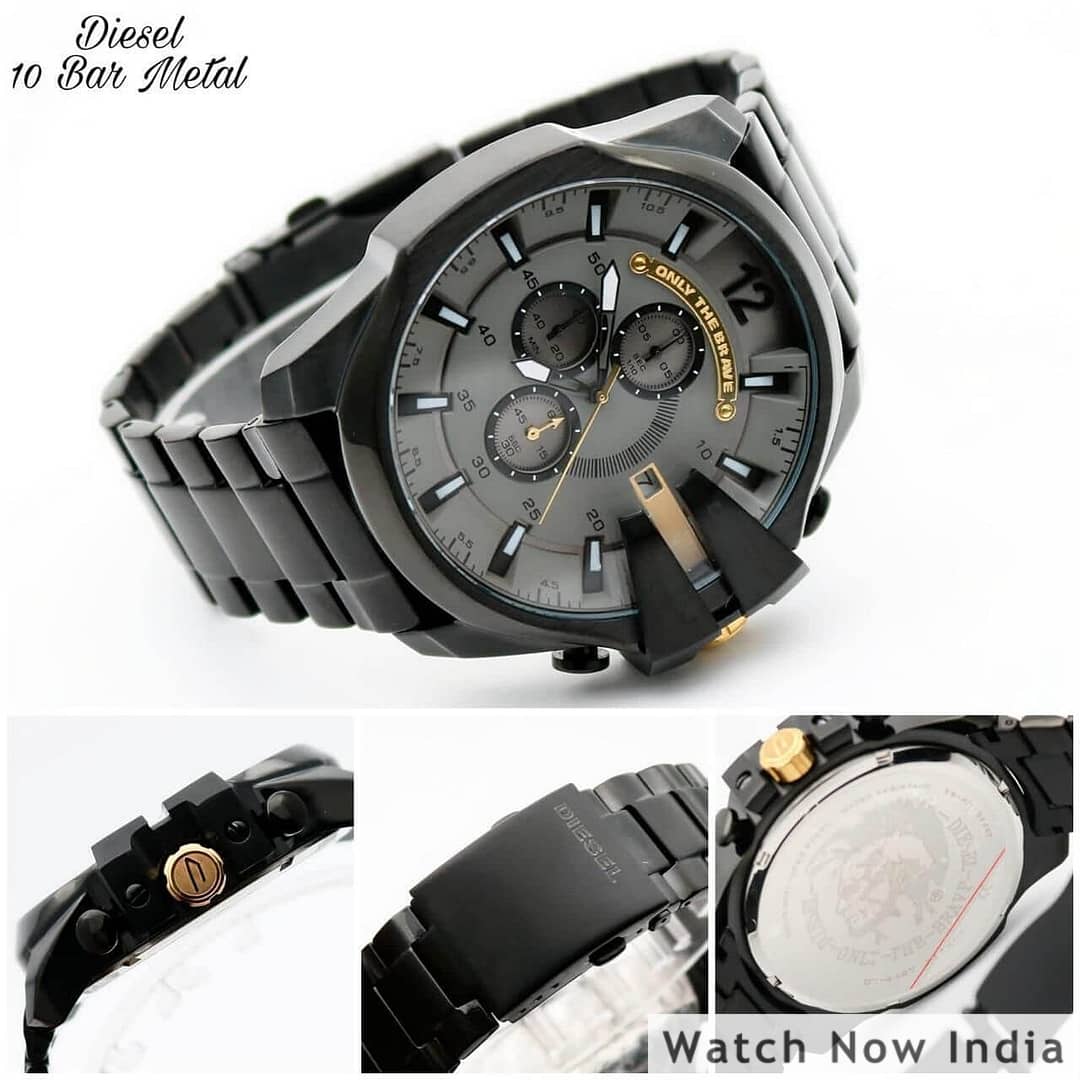 Diesel 10 discount bar watch golden