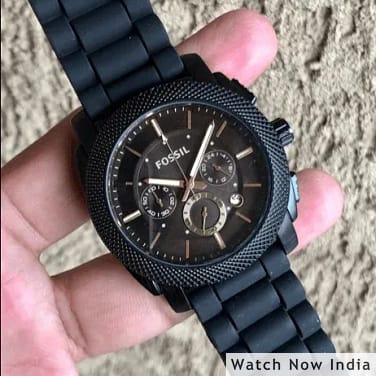 Fossil matte black discount watch