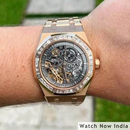 Gold skeleton best sale ap watch