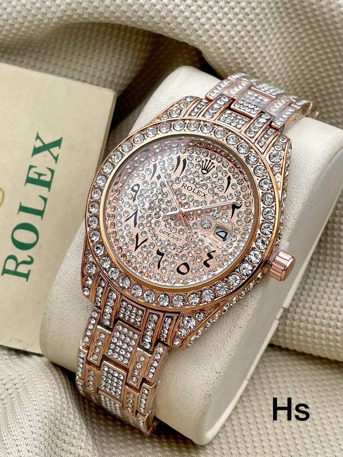 Iced out fossil watch store