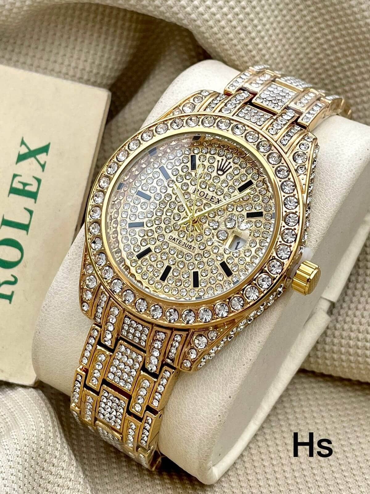 Rolex arabic full diamond watches First Copy Price in India