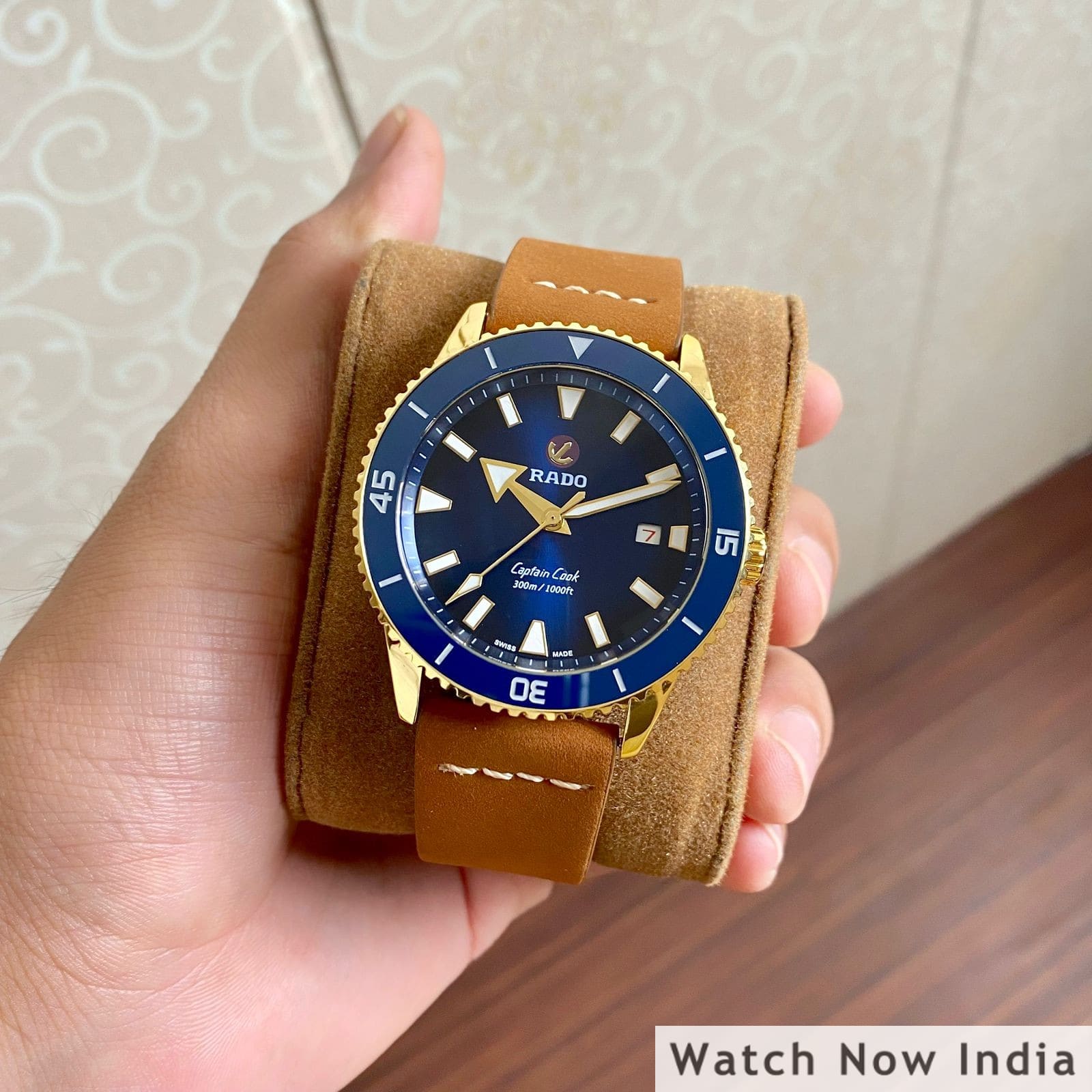 Rado blue dial discount watch