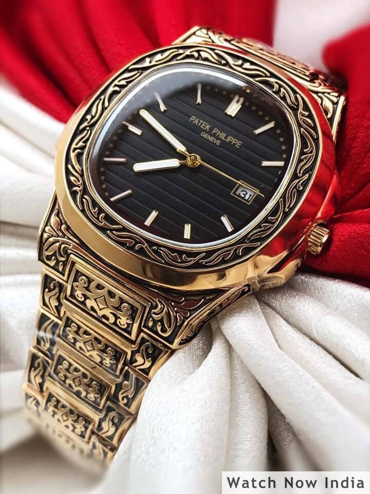 Patek philippe nautilus hand on sale engraved