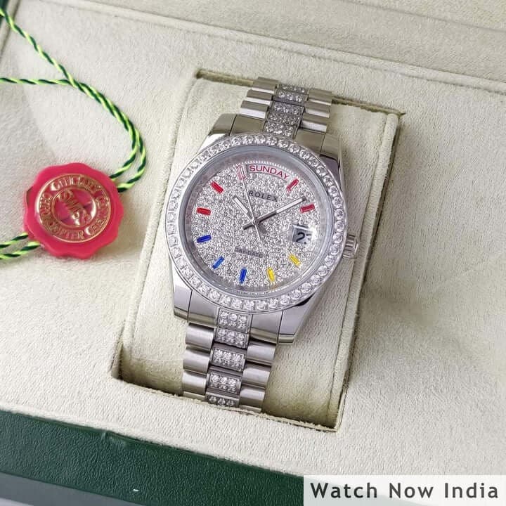 Rolex on sale diamond studded