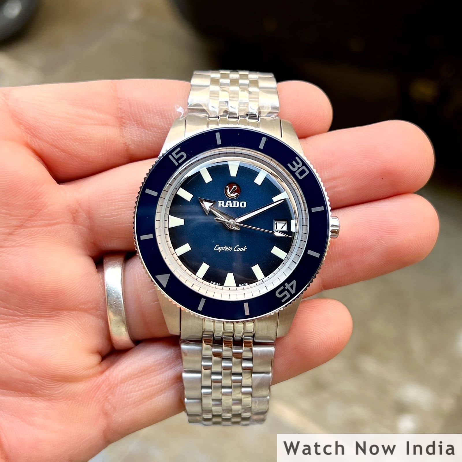 Rado blue store dial watch price