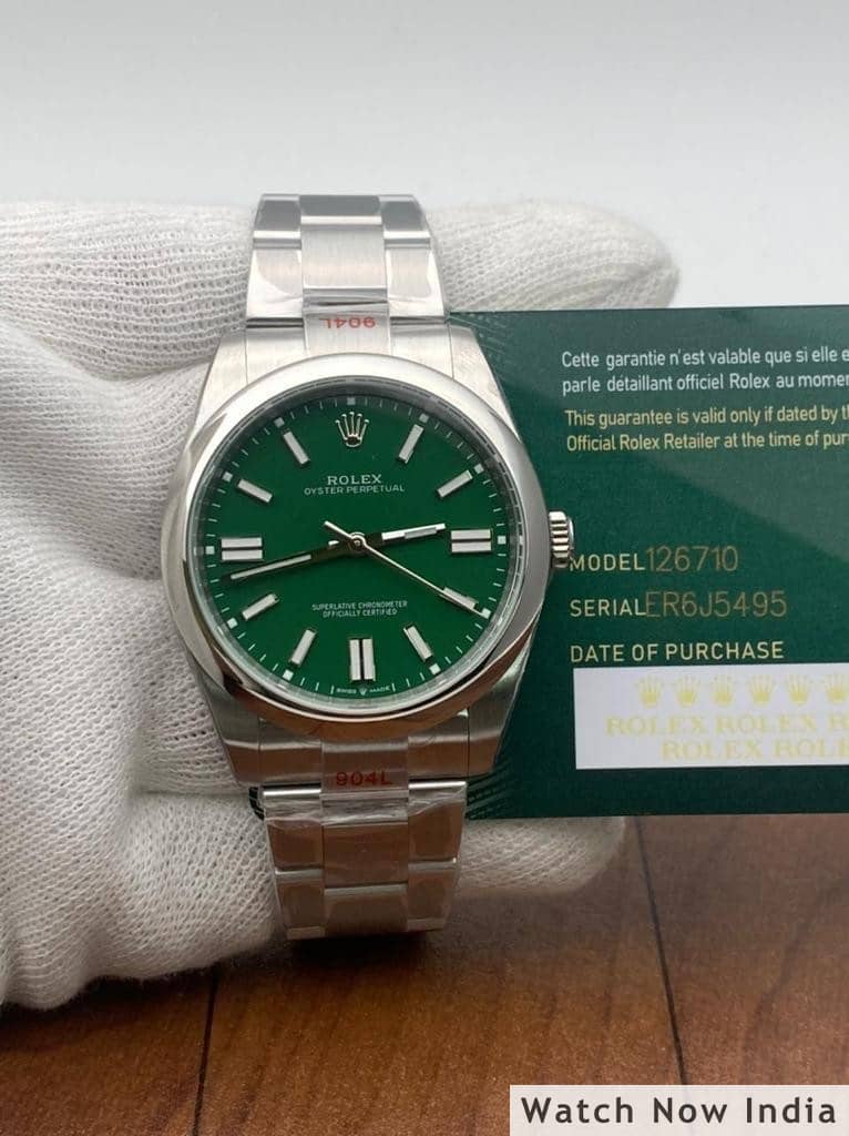 Rolex Oyester Perpetual Green Swiss First Copy Price in India