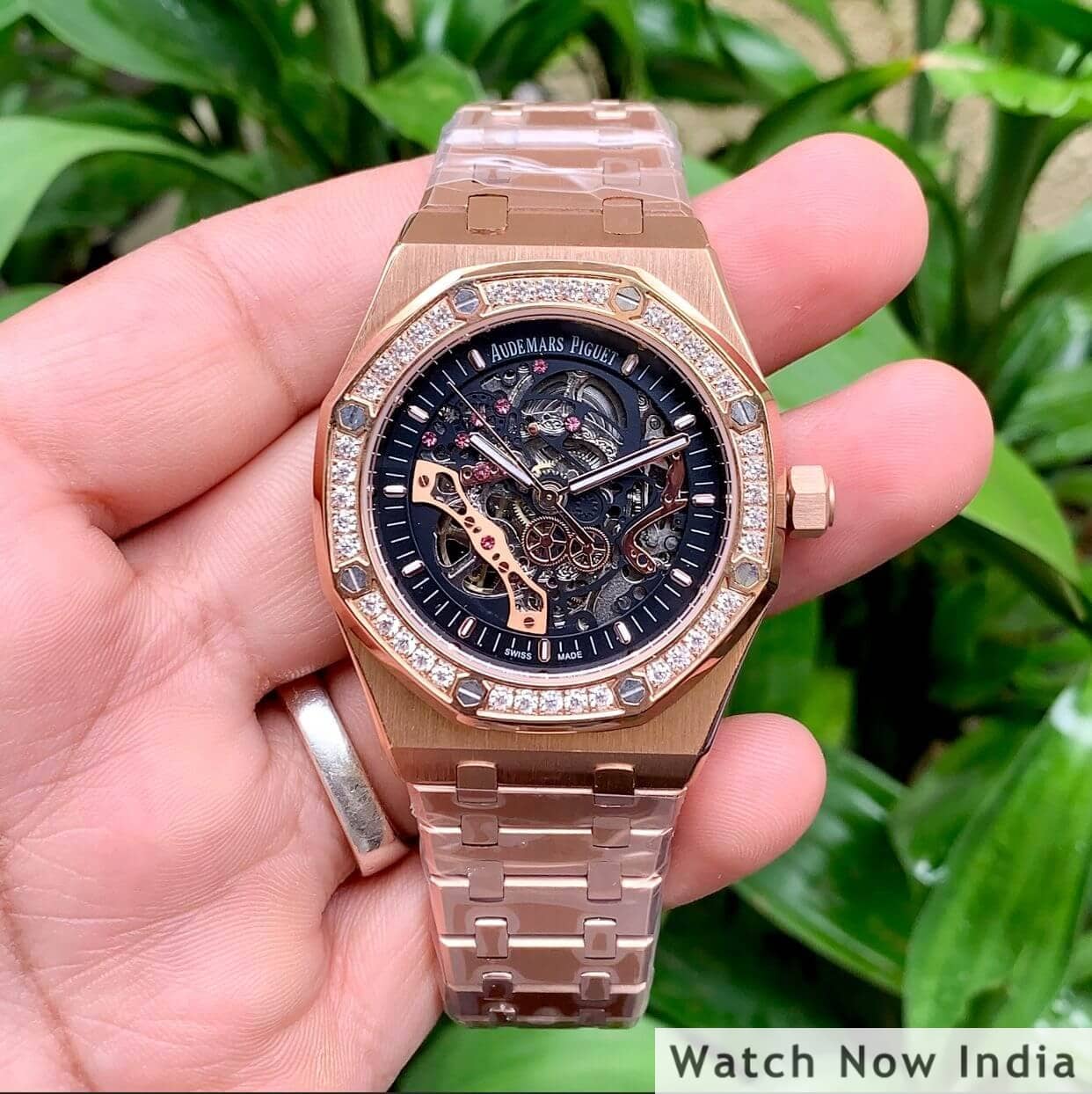 Audemars piguet royal discount oak skeleton diamond